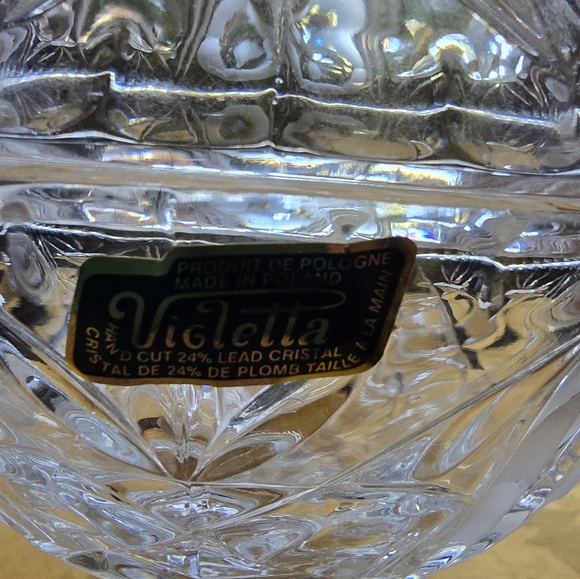 NWOT, Violetta Crystal Candy Dish - Picture 5 of 8